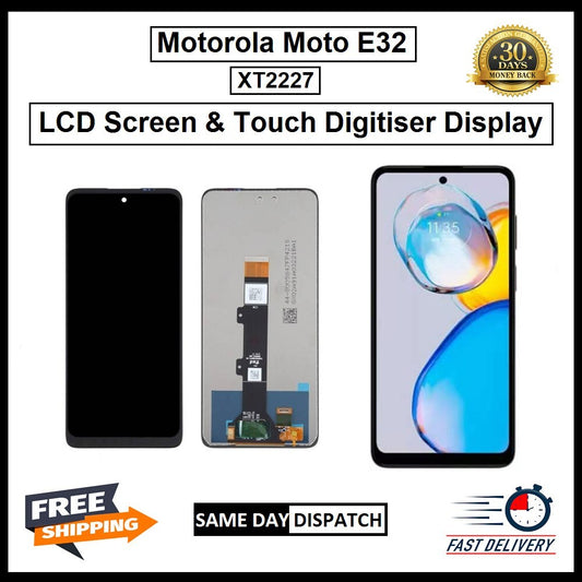Motorola Moto E32 XT2227  Display Screen Touch Digitizer Replacement LCD