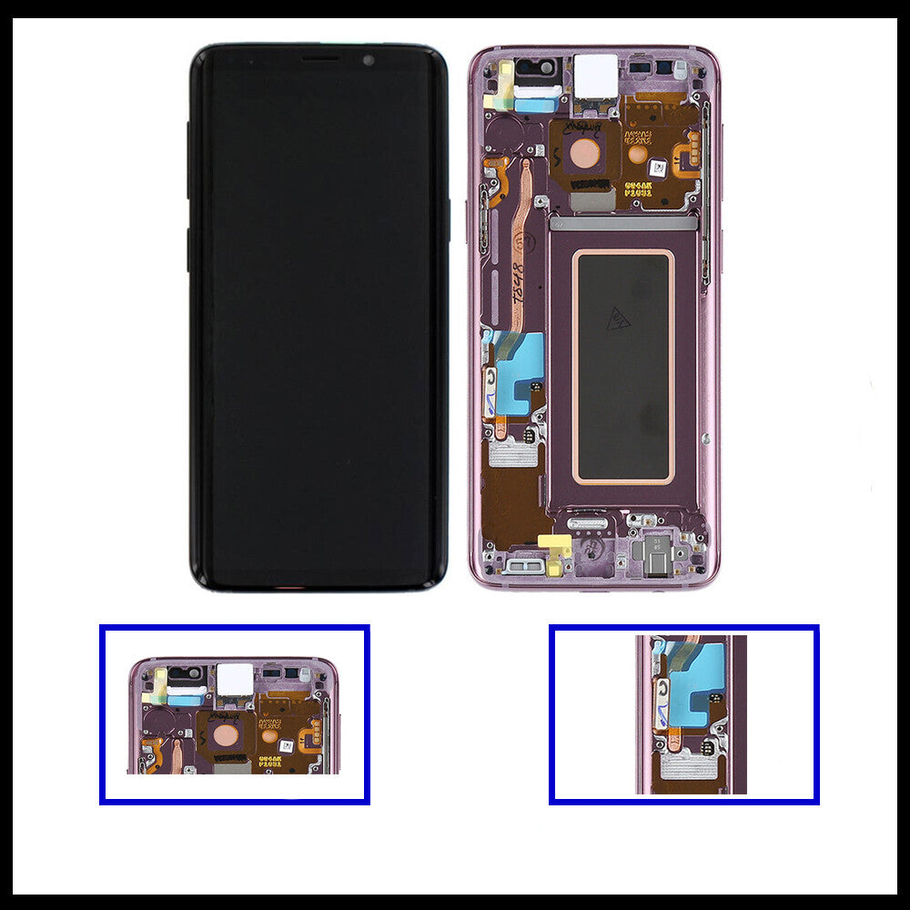 For Samsung Galaxy S9 purple Display Screen Touch Replacement LCD