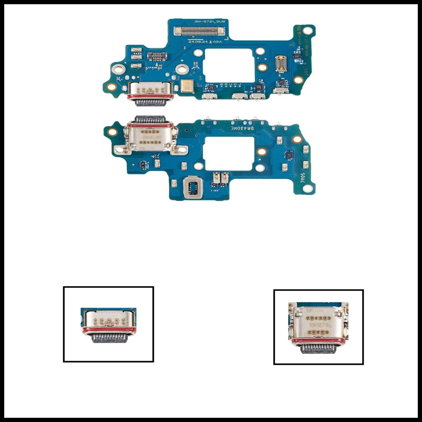 For Samsung Galaxy S24 FE 5G/ SM-S721B Charging Port Board Connector Replacement