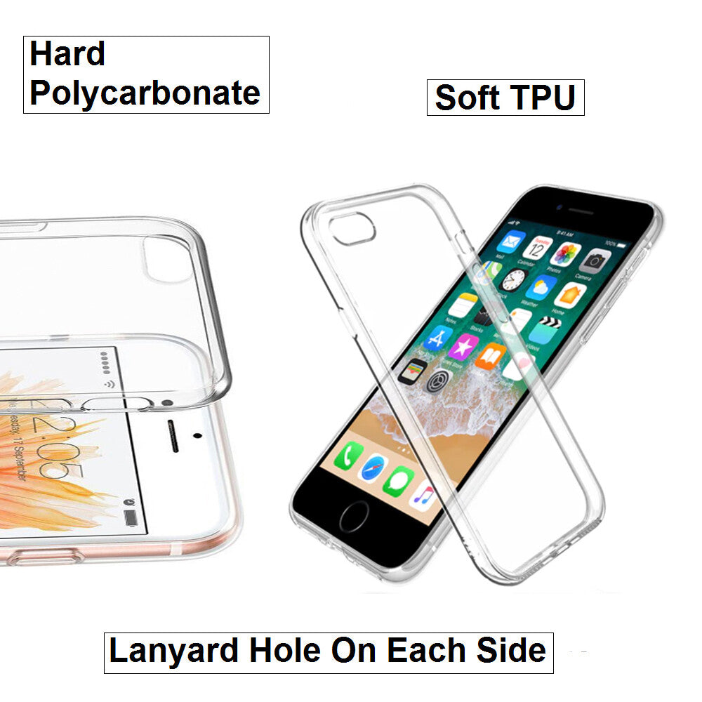 For Apple iPhone 6 / 6S Slim Clear Shockproof Gel Phone Cover