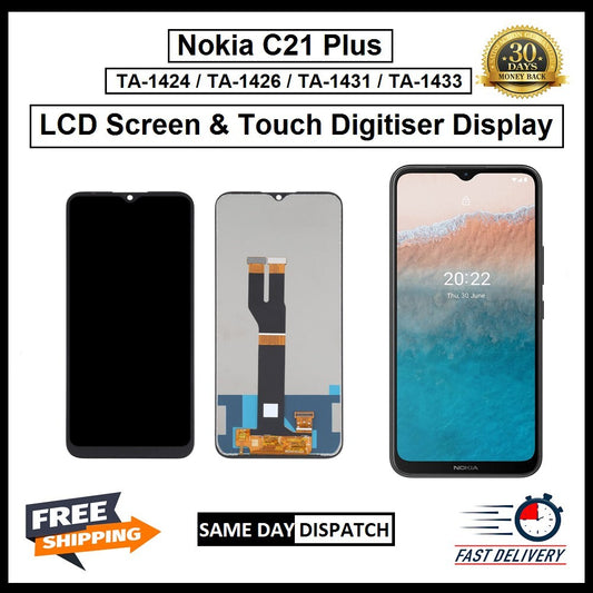 For Nokia C21 Plus TA-1424/ 1426/ 1431 Display Touch Digitizer Replacement LCD