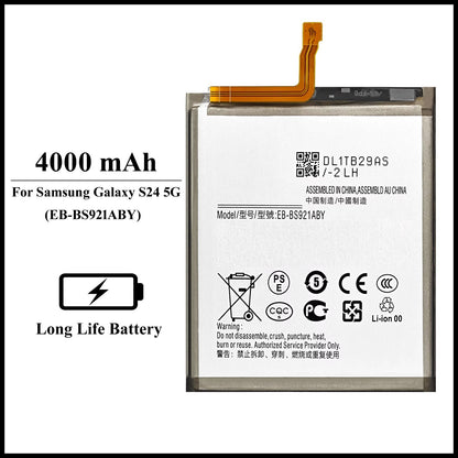 For Samsung Galaxy S24 5G (SM-S921B) 4000mAh+ Internal Replacement Battery