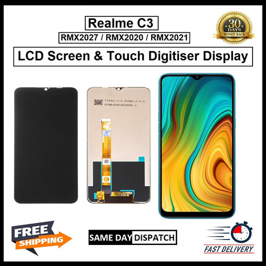 For Oppo REALME C3  LCD Display Touch Screen Digitizer Replacement