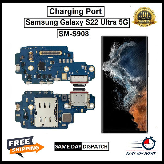 For Samsung Galaxy S22 Ultra 5G SM-S908 Charging Port BoardConnector Replacement