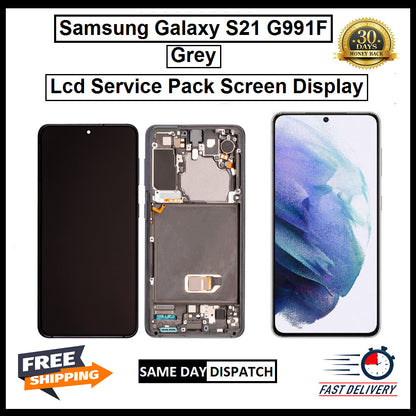 For Samsung Galaxy S21 / SM-G991F Grey Display Screen Touch Replacement LCD