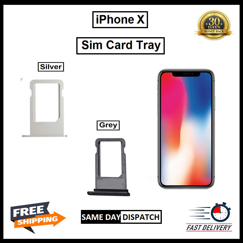 NEW REPLACEMENT FOR iPHONE X SIM TRAY SIM HOLDER SIM SLOT