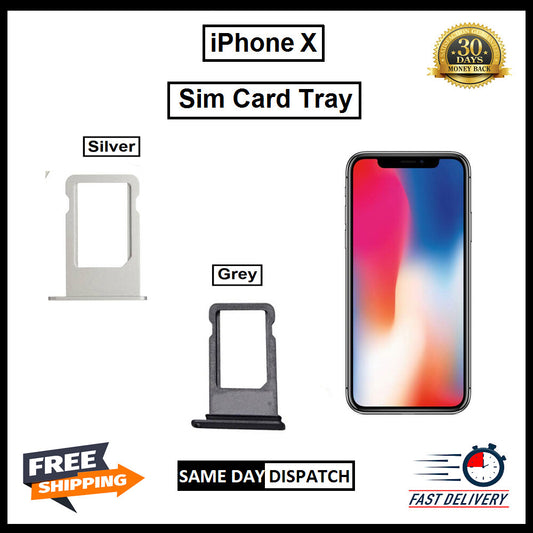 NEW REPLACEMENT FOR iPHONE X SIM TRAY SIM HOLDER SIM SLOT