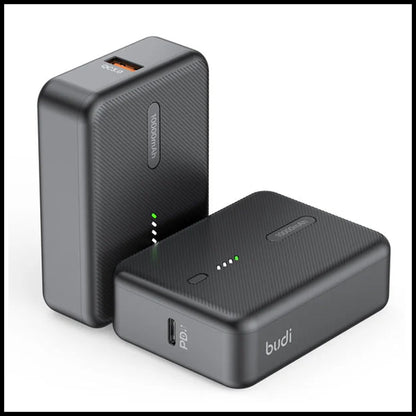 For Budi 10000mAh 20W PD+QC3.0 Mini Pocket Power Bank Fast Charging