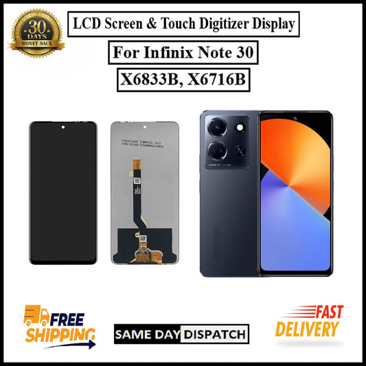For Infinix Note 30 / X6833B / X6716B LCD Display Screen Touch Digitizer