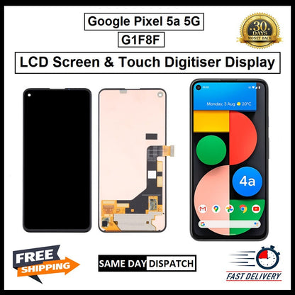 For Google Pixel 5A 5G / G1F8F LCD Display Touch Digitizer Replacement Black