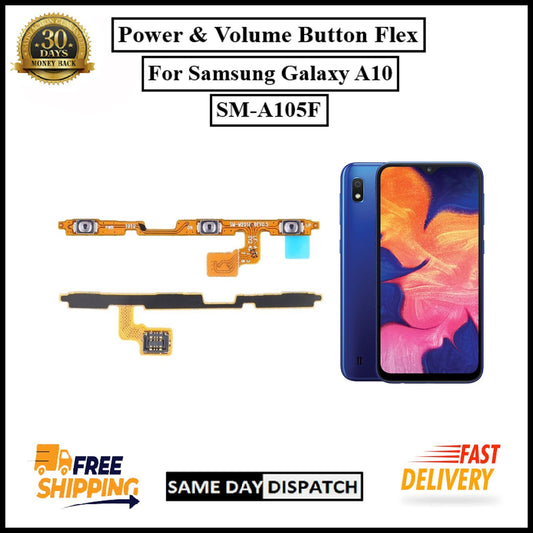 For Samsung Galaxy A10 A105F Power Flex Cable & Volume Button Flex Replacement