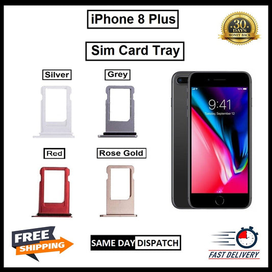 NEW REPLACEMENT FOR iPHONE 8 PLUS SIM TRAY SIM HOLDER SIM SLOT