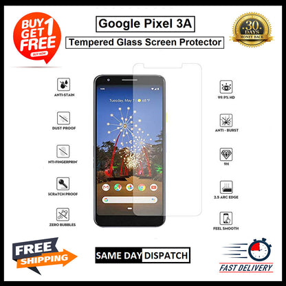 2 Pack Of Google Pixel XL /2 / 2XL /3 / 3XL / 3A /3A XL Tempered Glass Protector