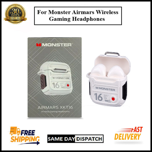 For Monster AIRMARS XKT16 Wireless Gaming Headphones With Noise Canceling & MIC