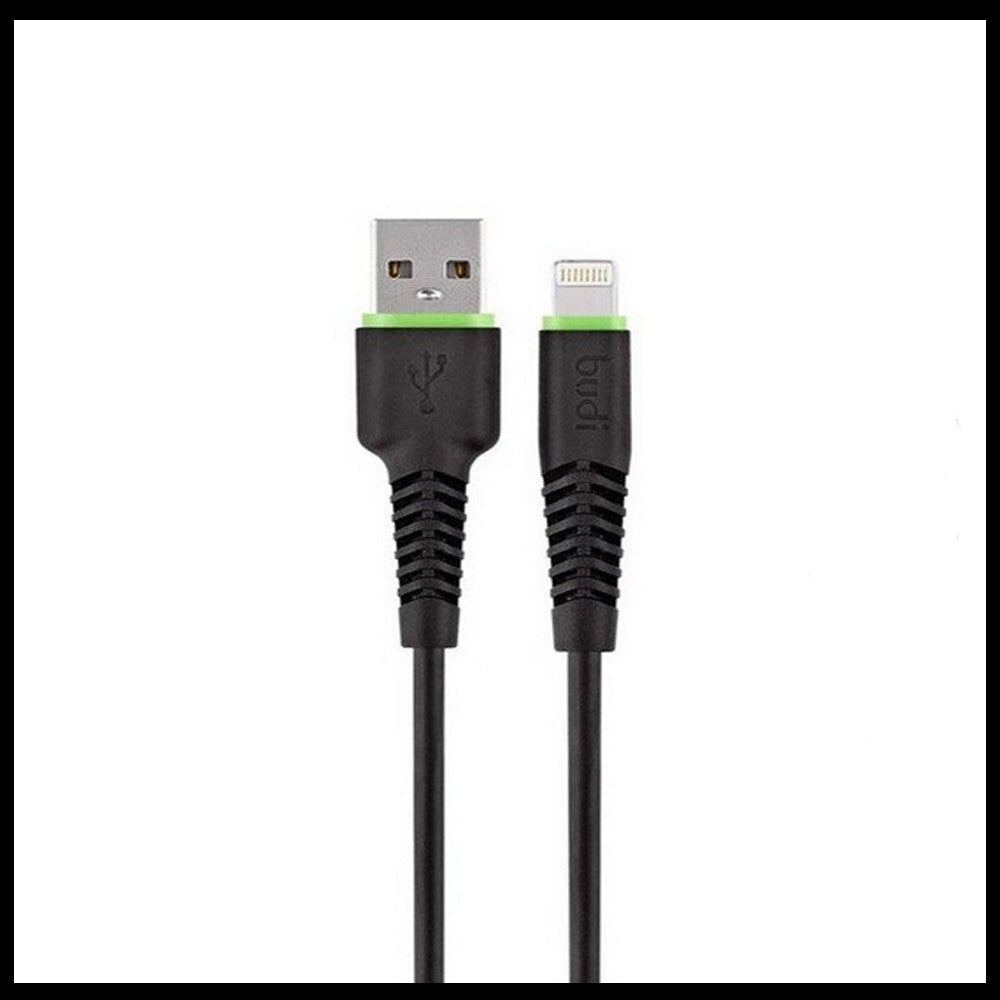For Budi iPhone Fast Charging USB Sync Cable 1.2M- Black