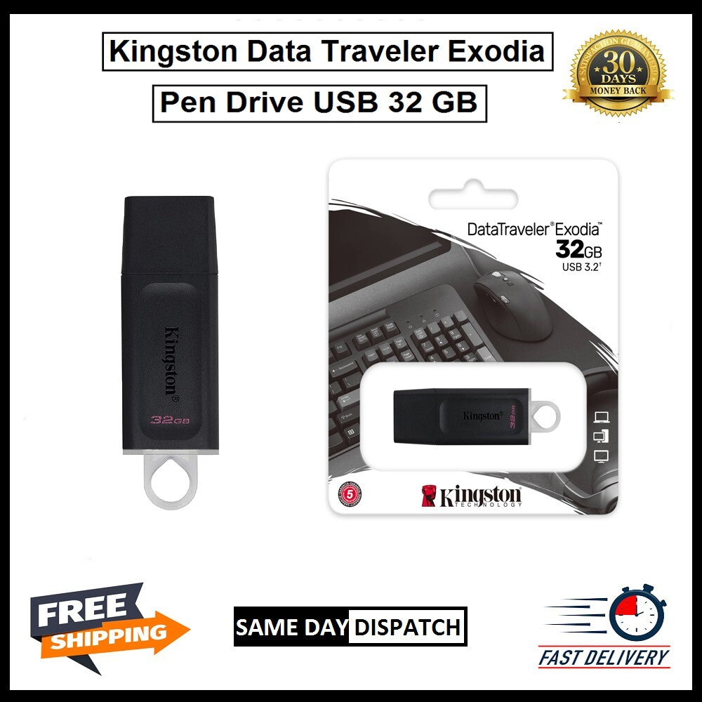 Kingston High Speed 32gb USB Flash Drive & USB 3.2' & 5 Years Warranty