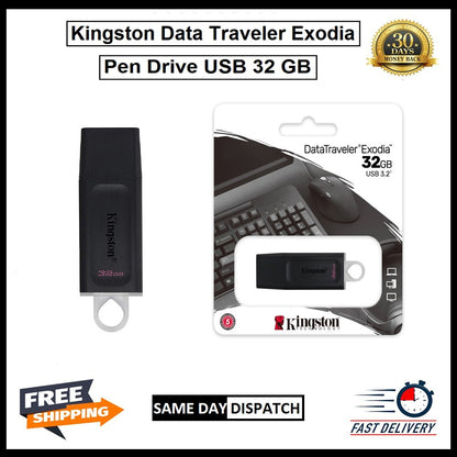 Kingston High Speed 32gb USB Flash Drive & USB 3.2' & 5 Years Warranty