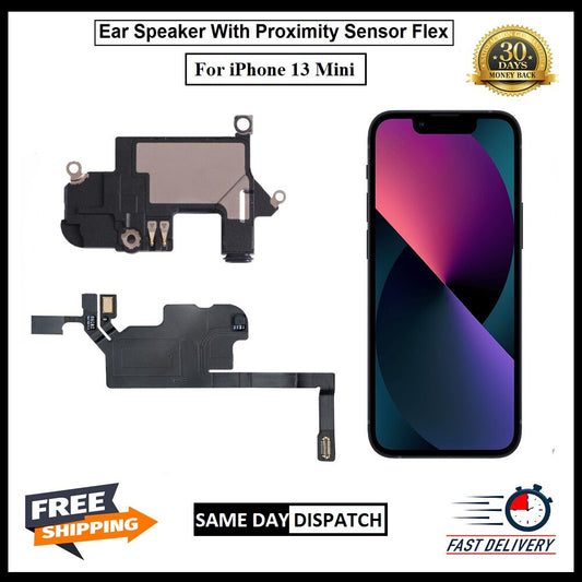 For iPhone 13 Mini Ear Speaker Sensor With Proximity Mic Earpiece Sensor Flex