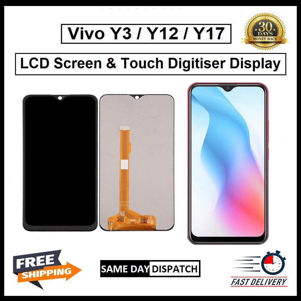 For Vivo  Y3 / Y12 / Y17 Display Screen Touch Digitizer Replacement LCD