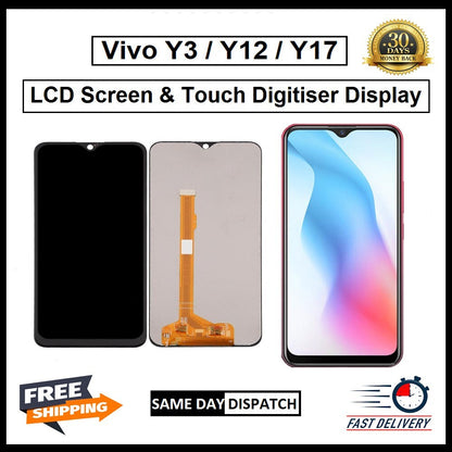For Vivo  Y3 / Y12 / Y17 Display Screen Touch Digitizer Replacement LCD