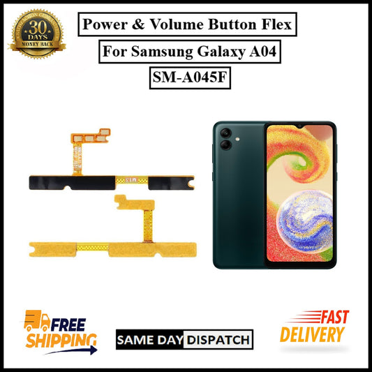 For Samsung Galaxy A04 / A045F Power Flex Cable & Volume Button Flex Replacement