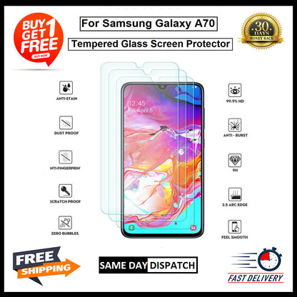 For Samsung A10/A20/A30/A40/A50/A60/A70/A80/A90 5G Tempered Glass Protector