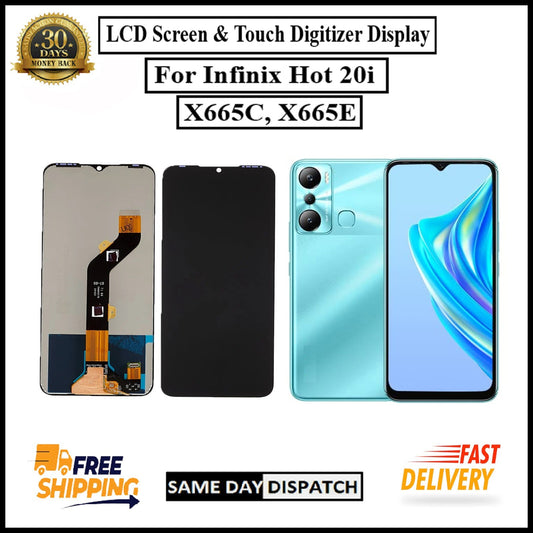 For Infinix Hot 20i / X665C X665E LCD Display screen Touch Digitizer Replacement
