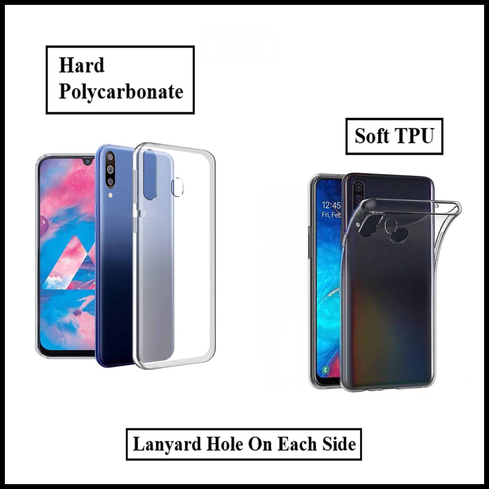For Samsung Galaxy A20s Slim Clear Shockproof Gel Phone Cover