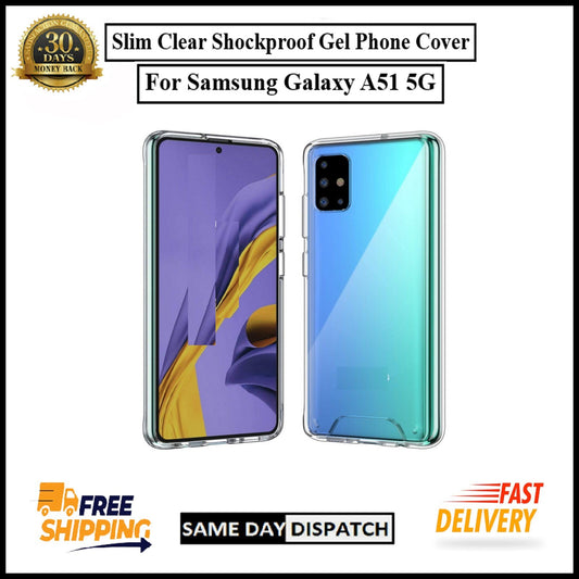 For Samsung Galaxy A51 5G Slim Clear Shockproof Gel Phone Cover