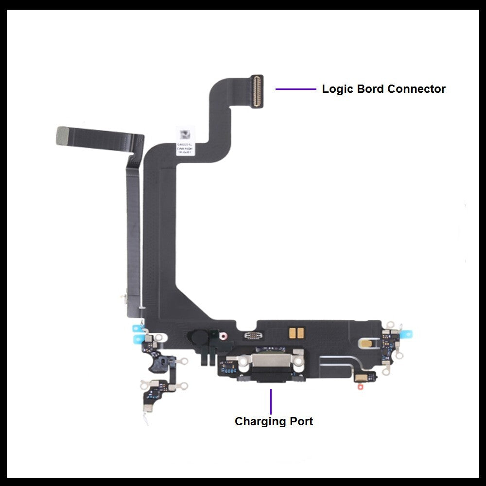 For Apple iPhone 14 Pro  ( A2890, A2650 , A2889 ) Charging Port Replacement