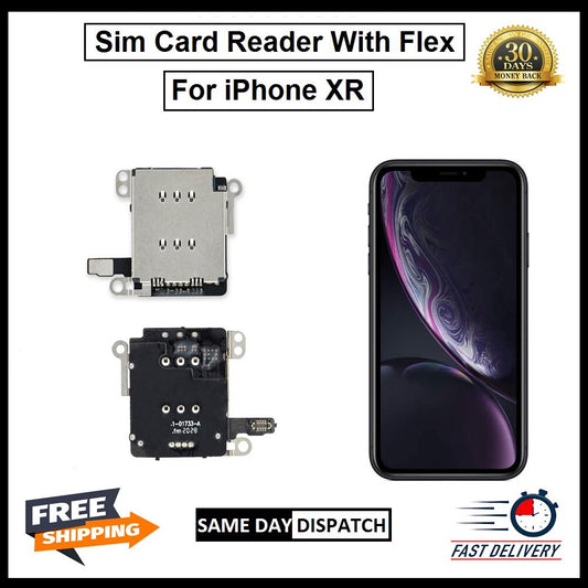 For iPhone XR Sim Card Reader Flex Replacement