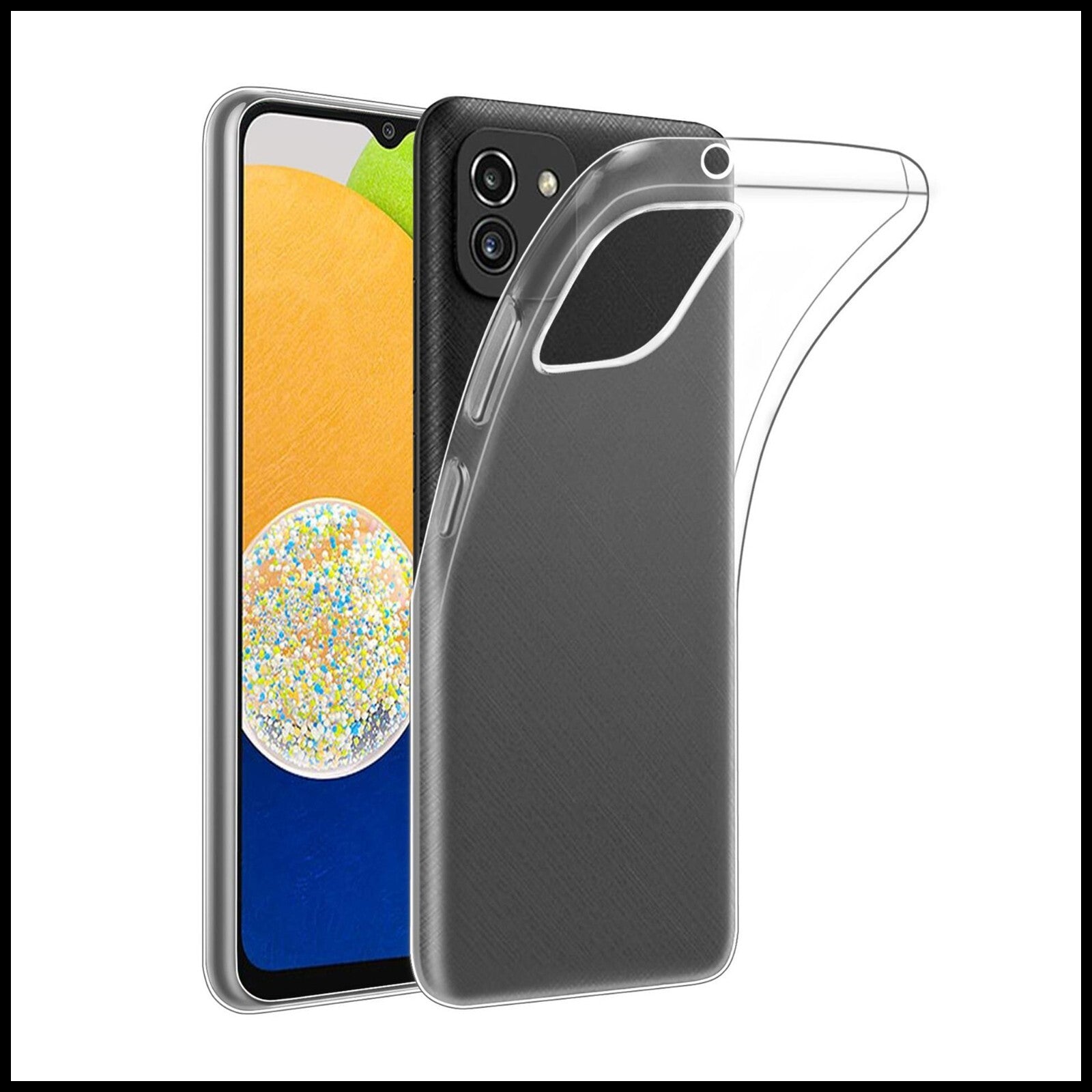 For Samsung Galaxy A03 Slim Clear Shockproof Gel Phone Cover