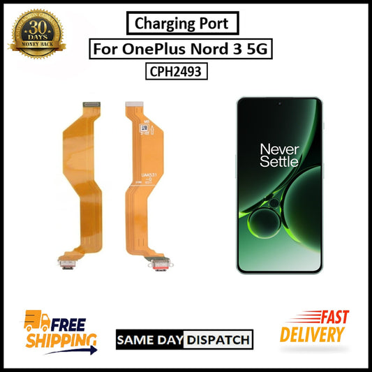 For OnePlus Nord 3 5G Type C USB Replacement Charging Port Flex Connector