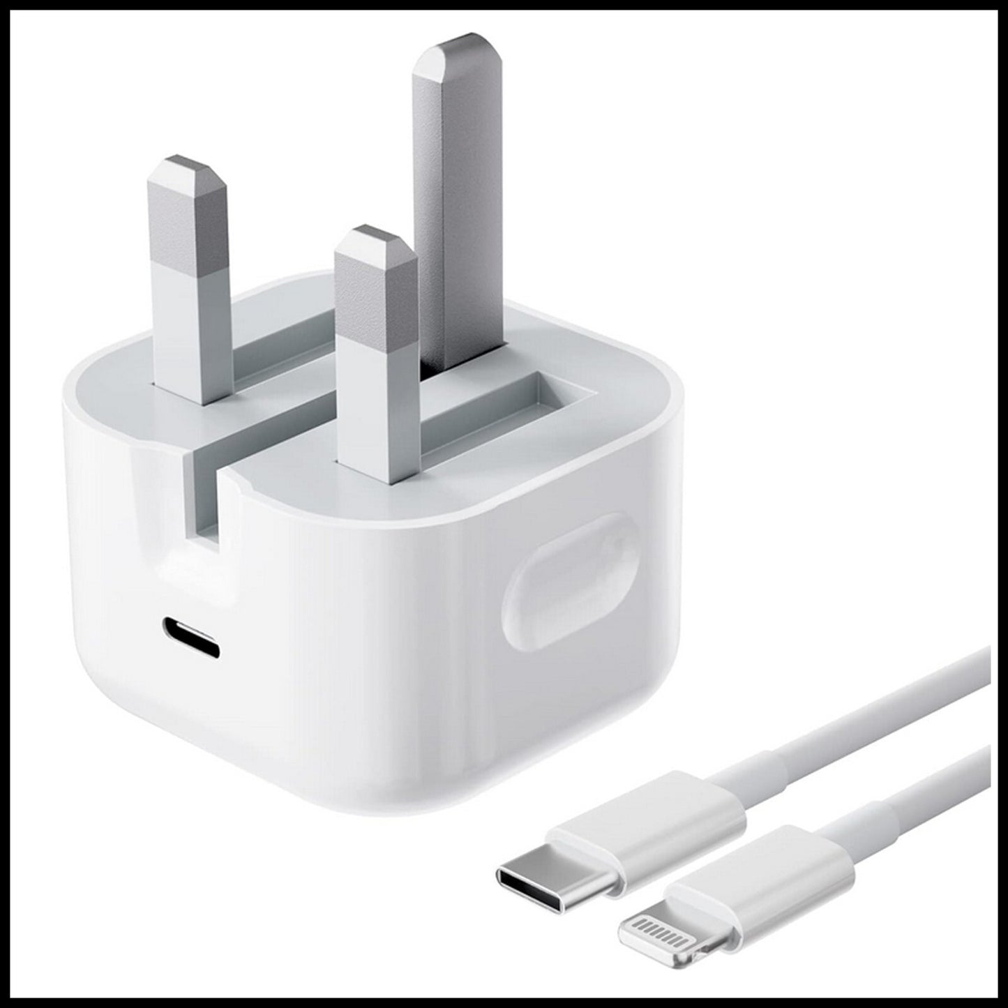 For Dadu 20W USB-C Power Adapter With Type-C to iPhone Fast Charger Cable