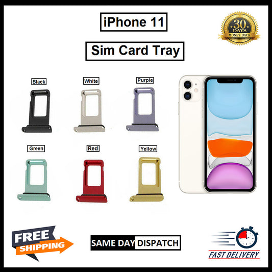 NEW REPLACEMENT FOR iPHONE 11 SIM TRAY SIM HOLDER SIM SLOT