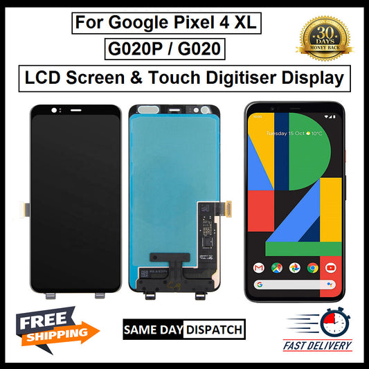 For Google Pixel 4 XL LCD Display Screen Touch Digitizer Replacement Black 