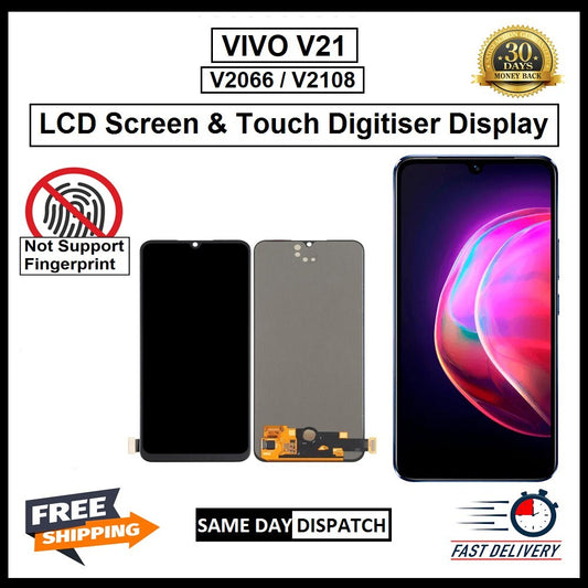 For Vivo  V21 V2066 / V2108  Display Screen Touch Digitizer Replacement LCD