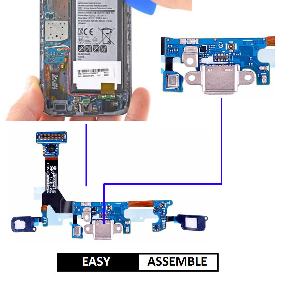 For Samsung Galaxy S7 (G930F) Charging Port Replacement With USB & Microphone  