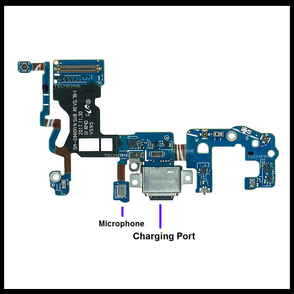 For Samsung Galaxy S9 (G960F) Charging Port Replacement With USB & Microphone  
