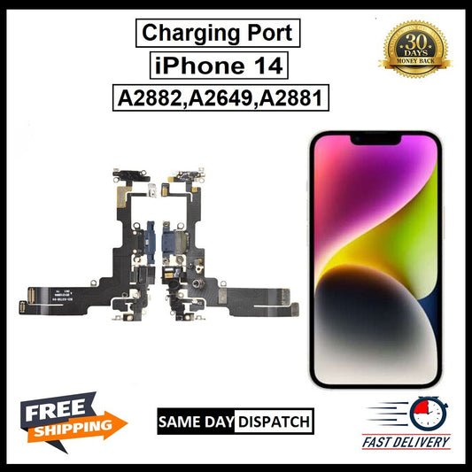 For Apple iPhone 14 (A2882, A2649 , A2881) Charging Port Replacement