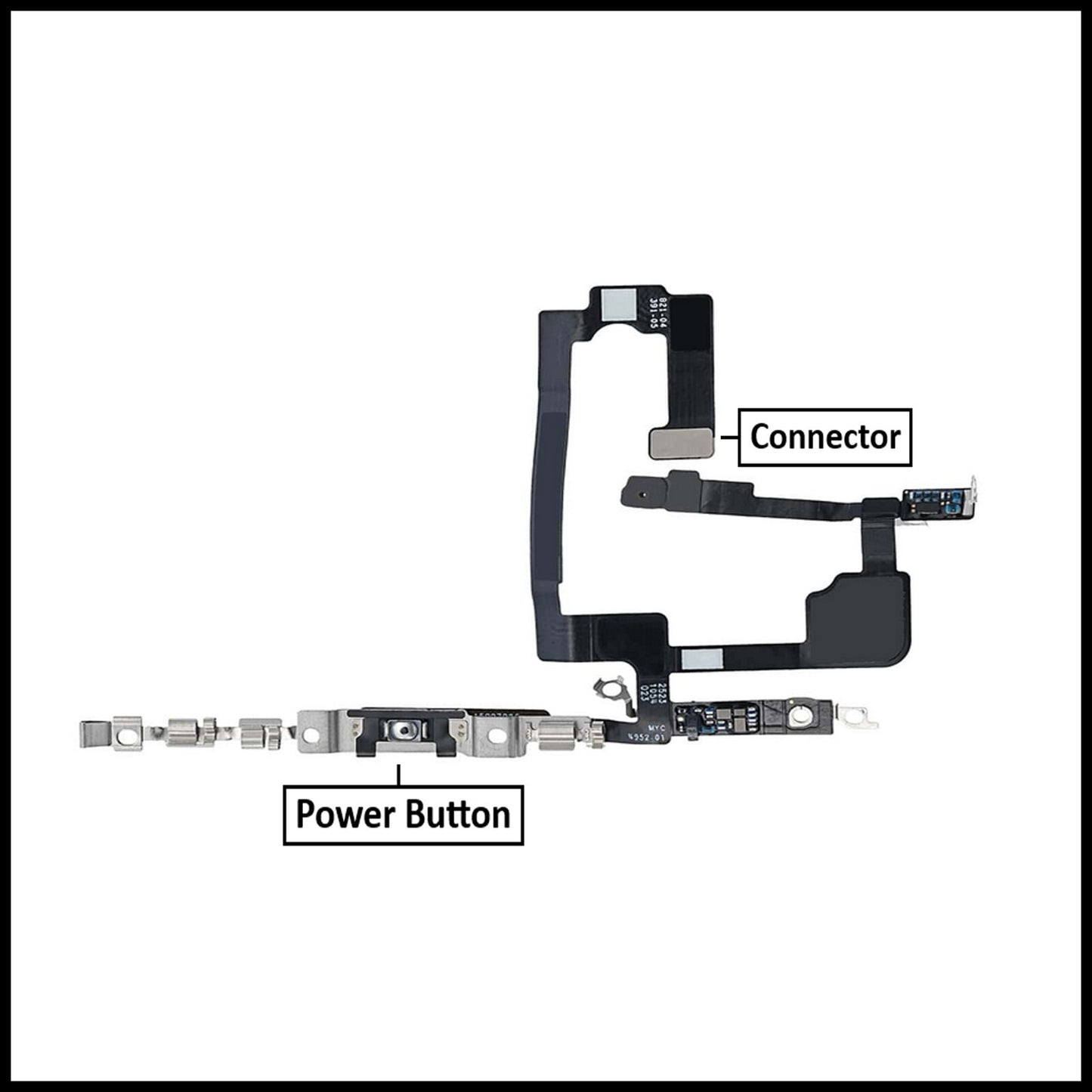 For iPhone 15 Power Flex Cable & Volume Button Flex Replacement