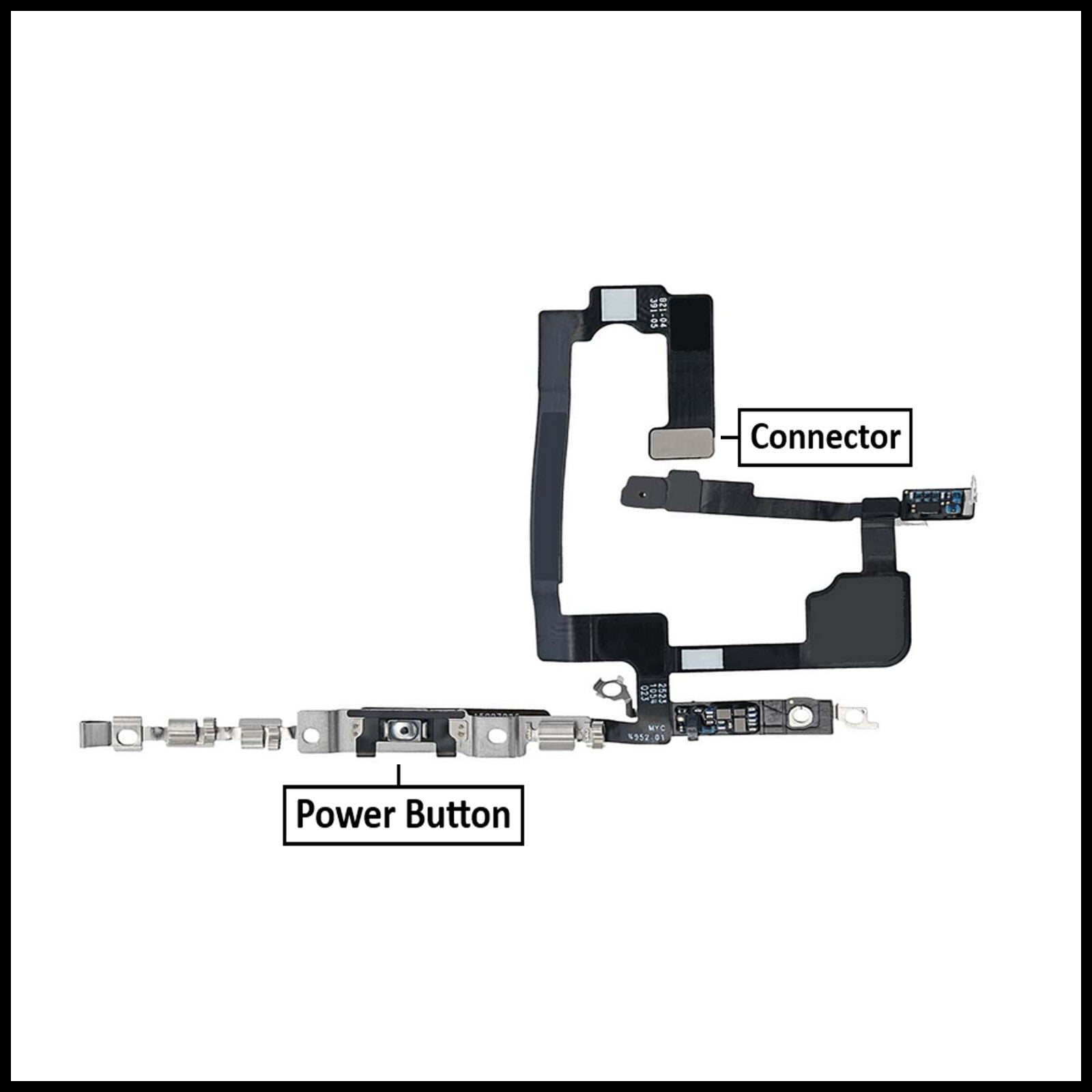For iPhone 15 Power Flex Cable & Volume Button Flex Replacement