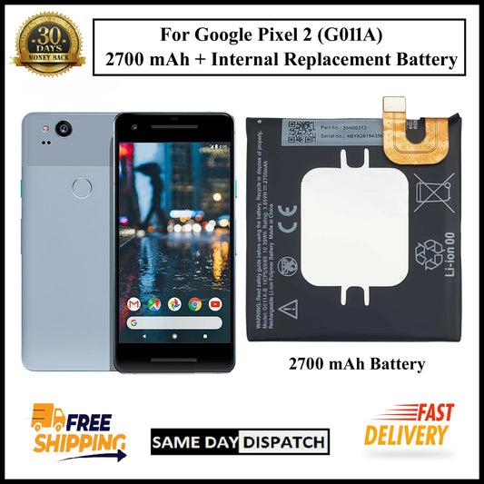 For Google Pixel 2 (G011A) / G011A-B /  2700mAh+ Internal Replacement Battery