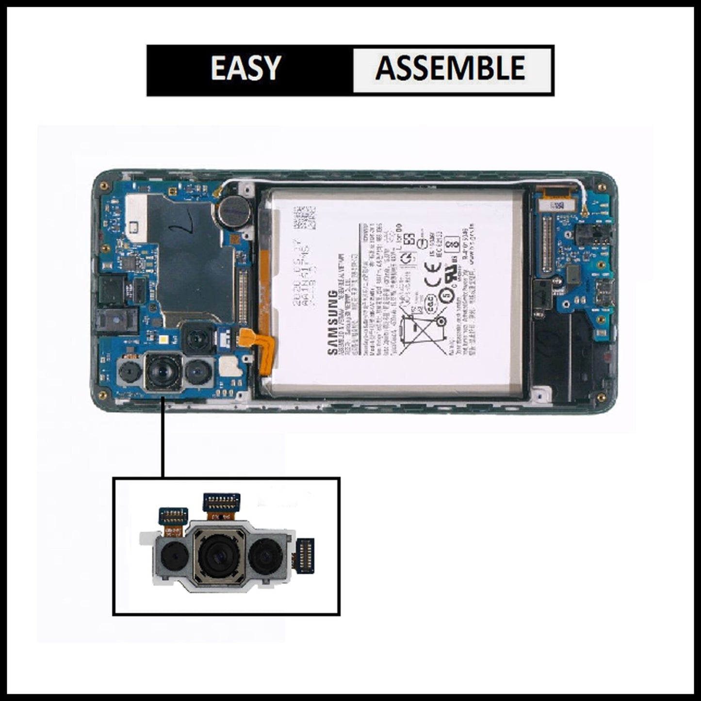 For Samsung Galaxy A71 5G / SM-A716F Genuine Rear (Back) Main Camera Replacement