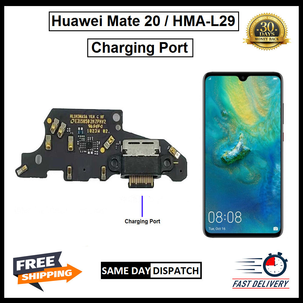 For Huawei Mate 20 HMA-L29 USB Replacement Charging Port Board Flex Connector 