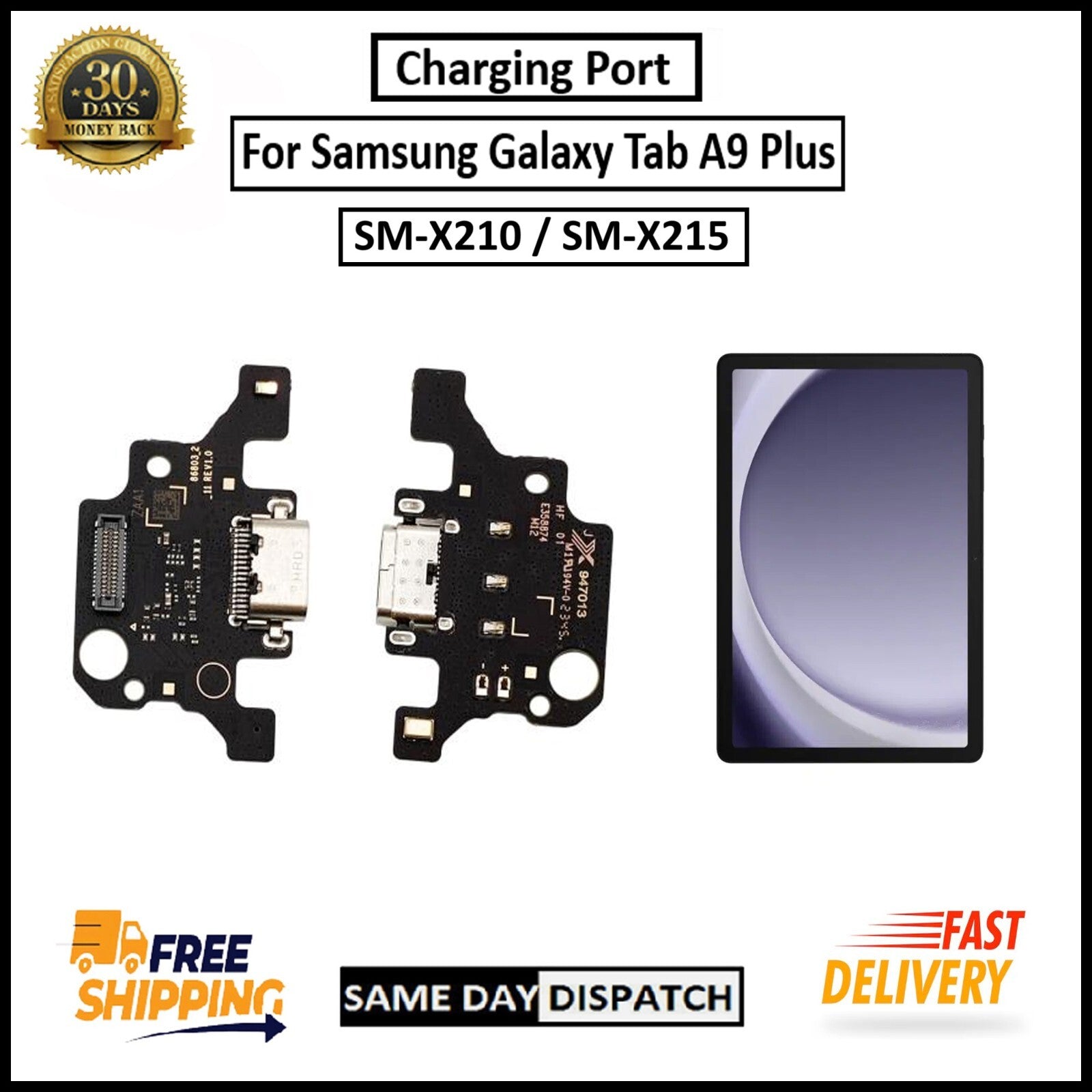 For Samsung Galaxy Tab A9 Plus Charging Port Board Connector Replacement