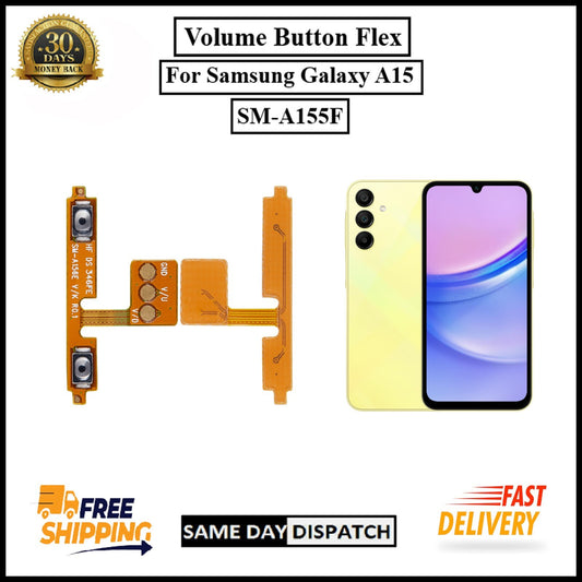For Samsung Galaxy A15  / SM-A155F Volume Button Flex Cable Replacement