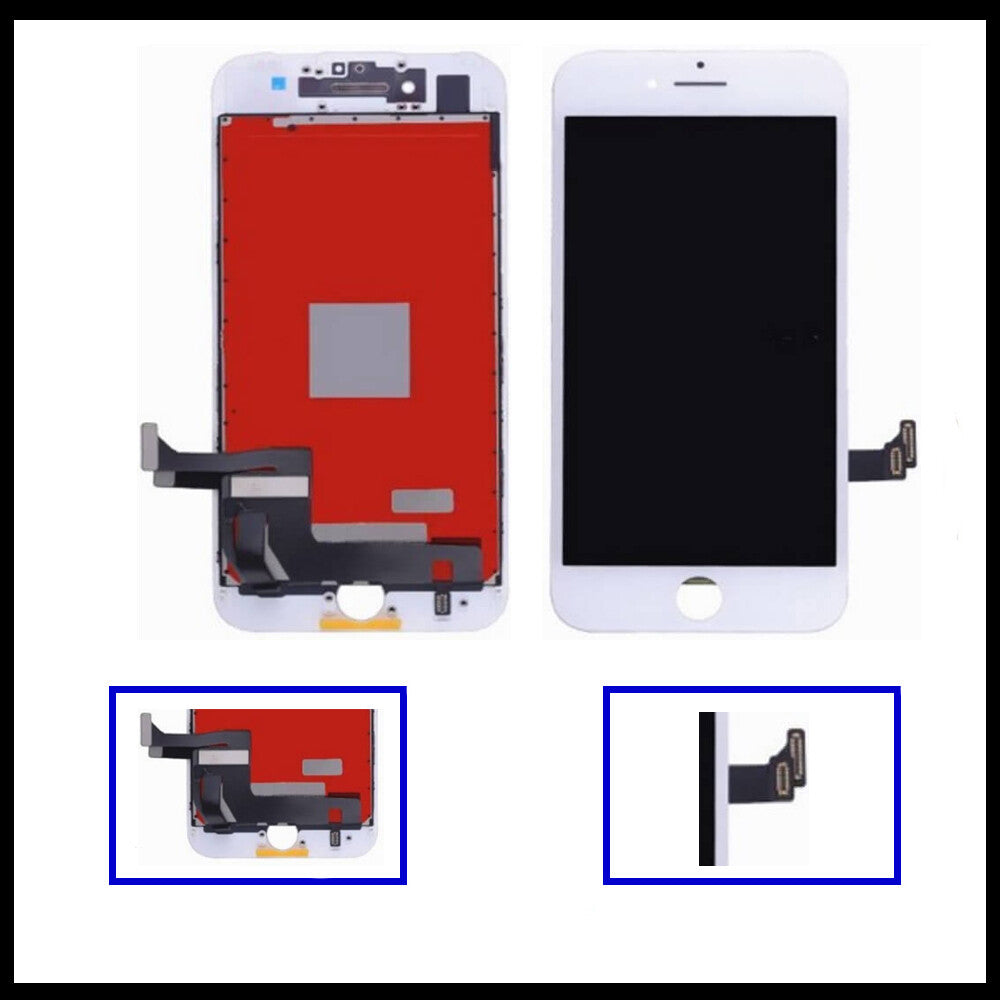 For iPhone 8 Black and White 3D Premium Version Replacement Display LCD