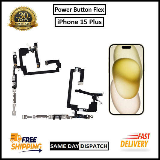 For iPhone 15 Plus Power Flex Cable & Volume Button Flex Replacement