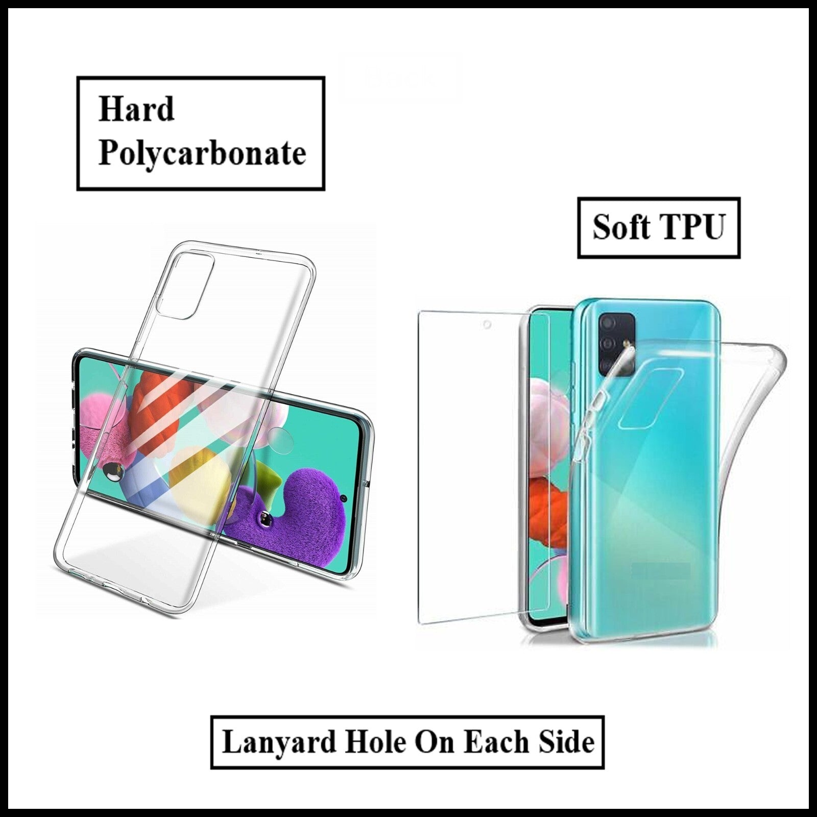 For Samsung Galaxy A51 5G Slim Clear Shockproof Gel Phone Cover